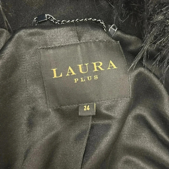 Laura  plus wool blend pea coat - Picture 5 of 8